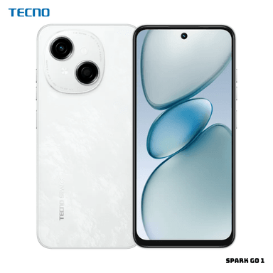 CELULAR TECNO SPARK GO 1 64GB ROM 3GB RAM 13 MP 6.6" GLITTERY WHITE