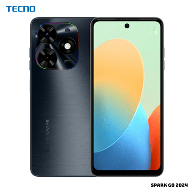 CELULAR TECNO SPARK GO 2024 64GB ROM 3GB RAM 16 MP 6.6" GRAVITY BLACK