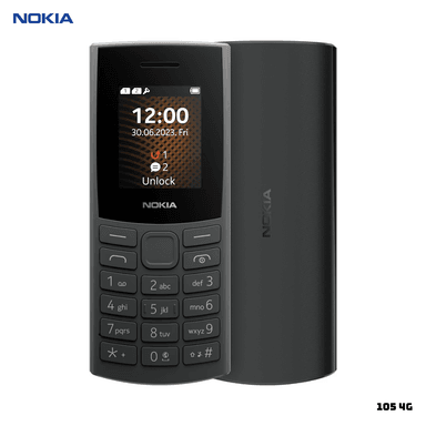 CELULAR NOKIA 105 4G BASICO DUAL SIM NEGRO - 1