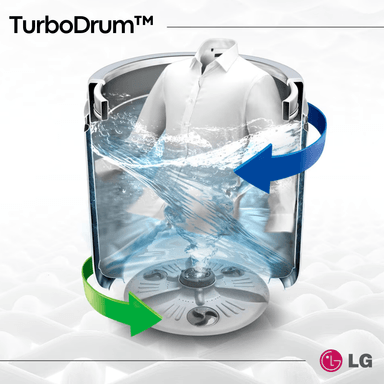 LAVADORA LG TURBODRUM 19 KG CARGA SUPERIOR NEGRO CLARO - WT19BVTB - 5