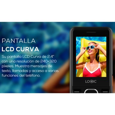 CELULAR BASICO LOGIC B10L 4G DUAL SIM NEGRO - 3