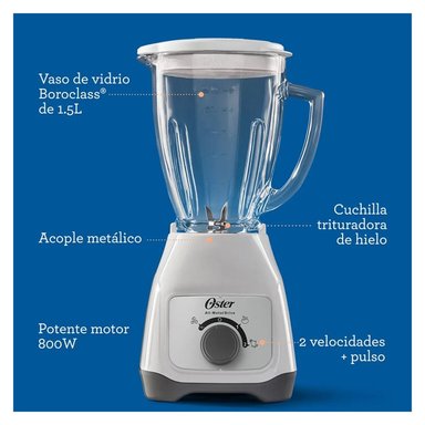 REFRIGERADORA INDURAMA 177 L CON DISP DE AGUA PLATEADO RI-289D + LICUADORA OSTER BLANCA - 6