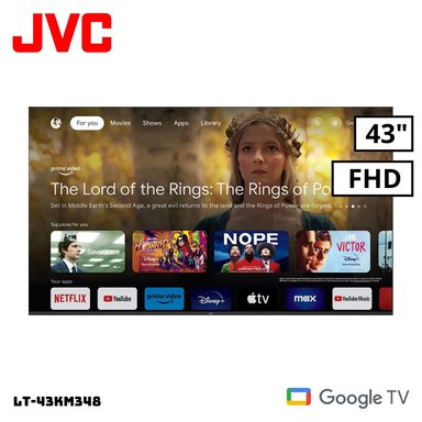 TELEVISOR JVC 43 SMART TV GOOGLE TV FULL HD LT-43KM348