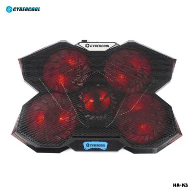 COOLER CYBERCOOL PARA LAPTOP CON 5 VENTILADORES - HA-K3 - 1