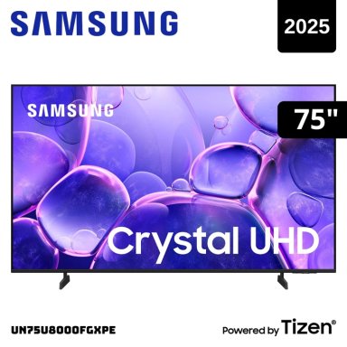 TELEVISOR SAMSUNG 75 SMART TV TIZEN OS 4K CRYSTAL UHD LED 2025 - UN75U8000FGXPE