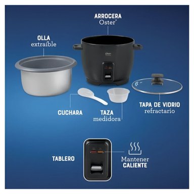 ARROCERA OSTER NEGRA 1.8L - CKSTRC10DFBLK-053 - 4
