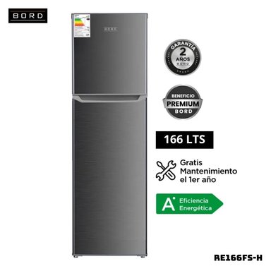 REFRIGERADORA BORD 166 L TOP FREEZER PLATEADO - RE166FS-H - 1