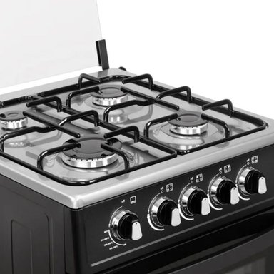 COCINA DE PIE MIRAY A GAS 4 HORNILLAS NEGRO - IRIS PLUS GLP - 5