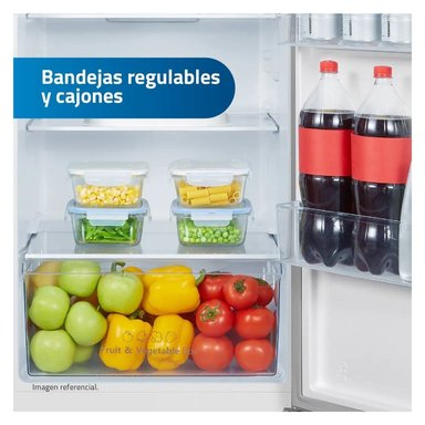 REFRIGERADORA INDURAMA 246 L TOP FREEZER PLATEADO - RI-389I - 7