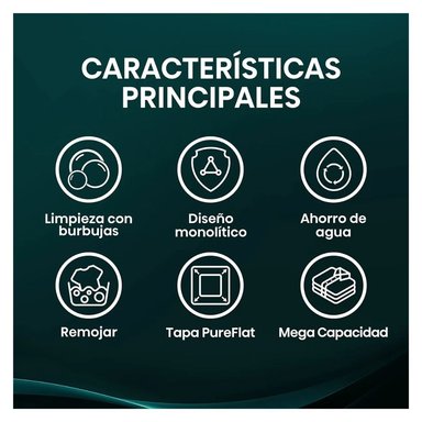 LAVADORA HISENSE TAPA TRANSPARENTE 14 KG CARGA SUPERIOR GRIS - WT3K1423UT - 6