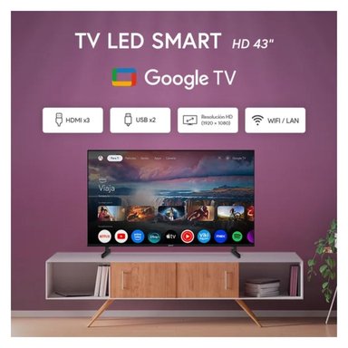 TELEVISOR MIRAY 43 SMART TV GOOGLE TV FHD LED - MS43-E2000GBT - 7