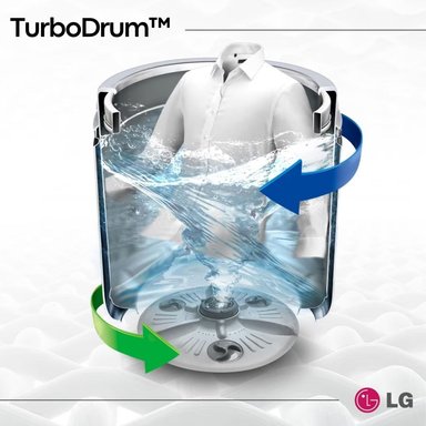 LAVADORA LG TURBODRUM 19 KG CARGA SUPERIOR ONYX NEGRO - WT19OBVTB - 7