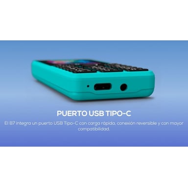 CELULAR BASICO LOGIC B7 2G DUAL SIM - MELON - 5