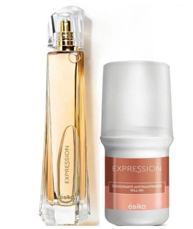 SET PERFUME ESIKA EXPRESSION MUJER EDP + DESODORANTE AROMA FLORAL