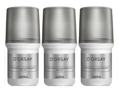 DESODORANTE ESIKA DORSAY ROLL ON 50ML PACK X3