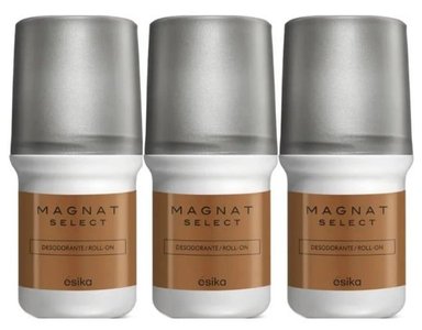 PACK X3 MAGNAT SELECT DESODORANTE ROLL ON DE ESIKA 50ML.