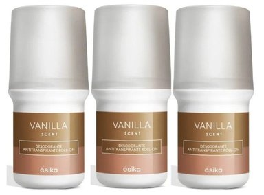 DESODORANTE ESIKA VANILLA SCENT ROLL ON 50ML PACK X3