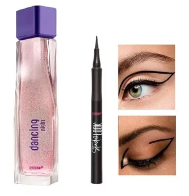 SET CYZONE DANCING NIGHT MUJER EAU DE PARFUM + DELINEADOR STUDIO LOOK PLUMON
