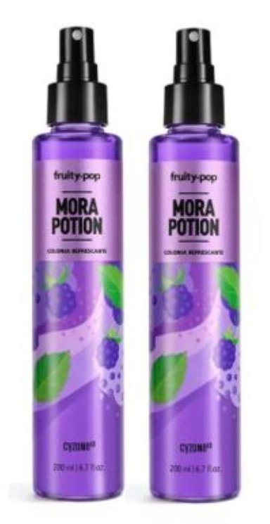 PACK X2 FRUITY POP MORA POTION COLONIA REFRESCANTE 200 ML CYZONE