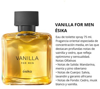 SET X 2 PERFUME VANILLA FOR MEN ÉSIKA - 2