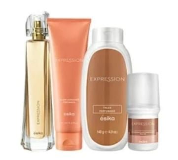SET EXPRESSION. PERFUME+LOCION+TALCO PERFUMADO+DESODORANTE - 1
