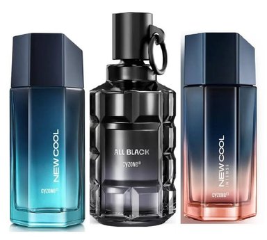 SET PERFUME CYZONE ALL BLACK + NEW COOL - NEW COOL INTENSE