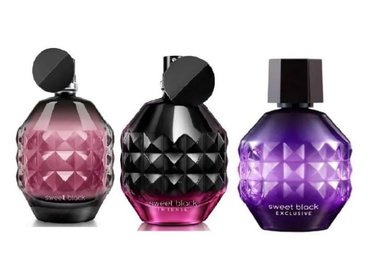 TRIO DE SWEET BLACK SWEET EXCLUSIVE SWEET INTENSE CYZONE
