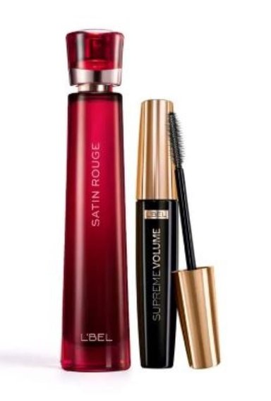 PERFUME PARA MUJER ESIKA SATIN ROUGE + RIMEL SUPREME VOLUME