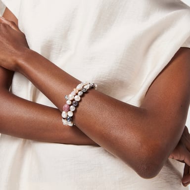 PULSERA TOUS PERLA CULTIVA GEMAS1 PLATA LEY - 6
