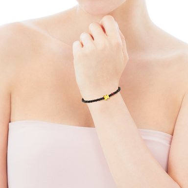 PULSERA TOUS ESPINELAS MOTIVO1 GEMA ORO LEY - 4