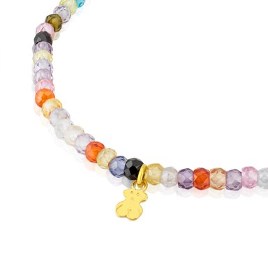 PULSERA TOUS ZIRCONITA PLACA1 ORO LEY