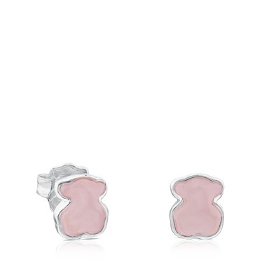 PENDIENTES TOUS 1 CUARZO 9MM GEMAS PLATA LEY