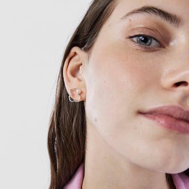 PENDIENTES PLATA 1 LEY 14MM PERLA CULT. - 7