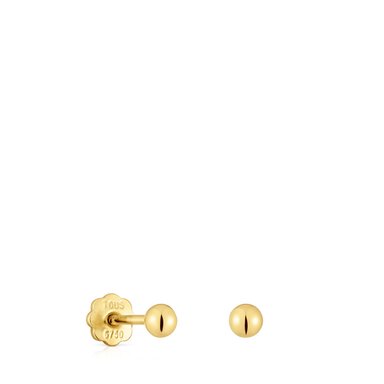 PENDIENTES TOUS BEBE1ª BOLA 3MM ORO LEY