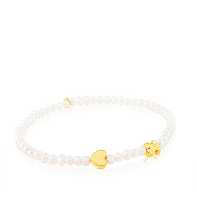 PULSERA PERLAS CULTIVADAS ORO 1 LEY