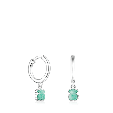 ARETES TOUS CRIOLLA 1 LEY AMAZONITA 4MM