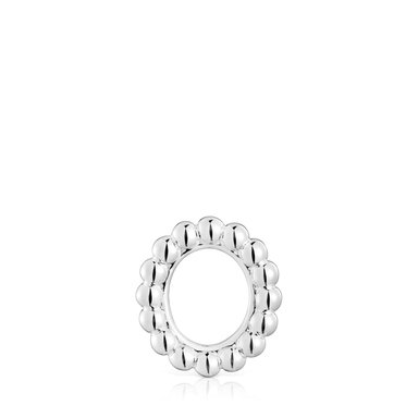 COLGANTE TOUS ANILLA OVAL1ª BOLAS 2,5MMX9MM PLATA LEY