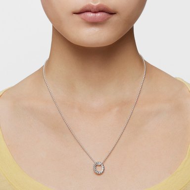COLGANTE TOUS ANILLA OVAL1ª BOLAS 2,5MMX9MM PLATA LEY - 6