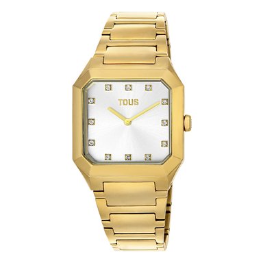 RELOJ ACERO IP DORADO BRAZALATE
