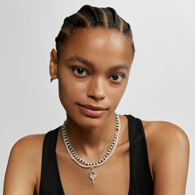 COLLAR DE NYLON NEGRO CON PERLAS CULTIVADAS 42 CM TOUS MANIFESTO - 5