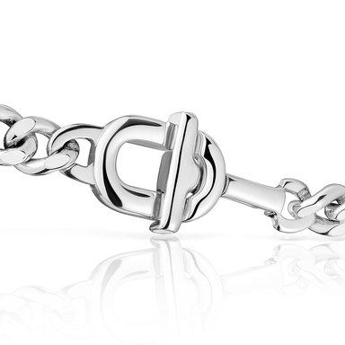 PULSERA TOUS PLATA 1 LEY 17.5CM - 3