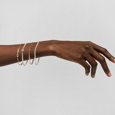 PULSERA TOUS PLATA 1 LEY 17.5CM - 5