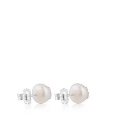 PENDIENTES TOUS PLATA 1 LEY PERLA CULT. - 2