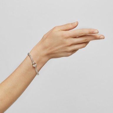 PULSERA TOUS PLATA 1 LEY 17.5CM - 5