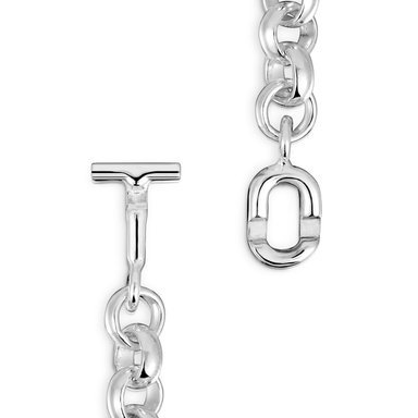 GARGANTILLA PLATA 1ªLEY CIERRE PEQ 50CM