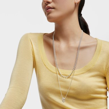 GARGANTILLA TOUS PLATA 1ªLEY BOLAS 65CM - 3