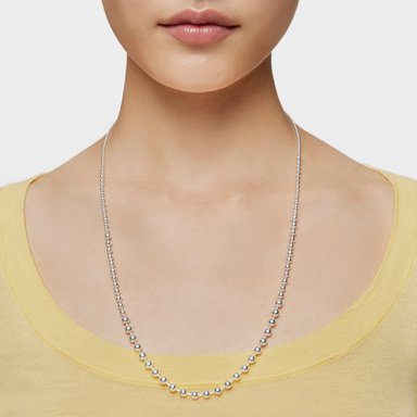 GARGANTILLA TOUS PLATA 1ªLEY BOLAS 65CM - 5