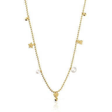 GARGANTILLA PLATA 1ªLEY BAÑO ORO MOTIVOS