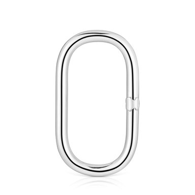COLGANTE TOUS ANILLA OVAL PLATA 1ªLEY 36MM