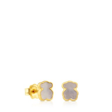 PENDIENTES TOUS ORO 1 LEY OSO NACAR 7MM